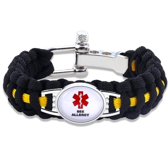Bee Allergy Paracord Bracelet - Picture 1 of 1